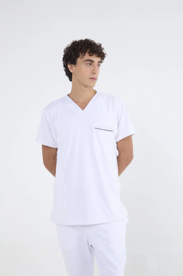 trz43273 Chaquetilla Hombre Action Blanca POLYSAP SPANDEX - Imagen 1