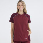 Chaquetilla Mujer Comfy Bordo ARCIEL con MICROPERFORADO SPANDEX