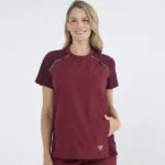 Chaquetilla Mujer Comfy Bordo ARCIEL con MICROPERFORADO SPANDEX