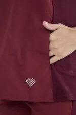 Chaquetilla Mujer Comfy Bordo ARCIEL con MICROPERFORADO SPANDEX - Imagen 5