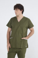 Chaquetilla Hombre Lisa Verde Musgo SPANDEX