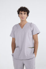 Chaquetilla Hombre Lisa Gris Medio SPANDEX
