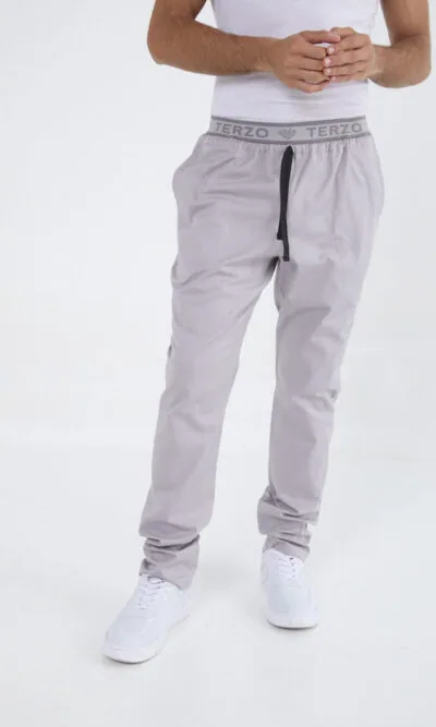 Pantalon Unisex Brand Pocket Gris Medio SPANDEX