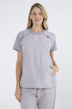 Chaquetilla Mujer Comfy Gris ARCIEL con MICROPERFORADO SPANDEX