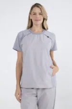 Chaquetilla Mujer Comfy Gris ARCIEL con MICROPERFORADO SPANDEX