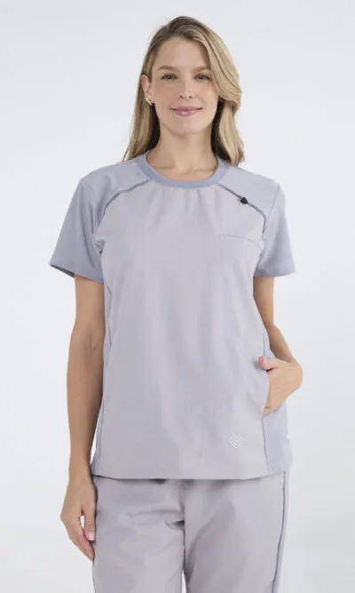 Chaquetilla Mujer Comfy Gris ARCIEL con MICROPERFORADO SPANDEX