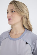 Chaquetilla Mujer Comfy Gris ARCIEL con MICROPERFORADO SPANDEX - Image 3