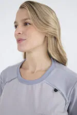 Chaquetilla Mujer Comfy Gris ARCIEL con MICROPERFORADO SPANDEX - Imagen 3