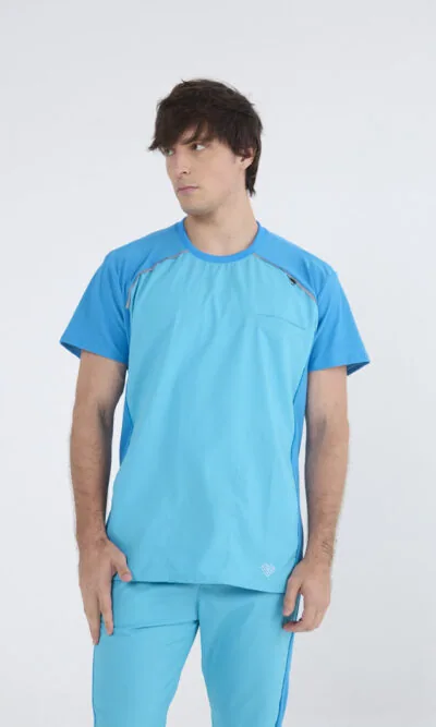 Chaquetilla Hombre Comfy Turquesa ARCIEL con MICROPERFORADO SPANDEX