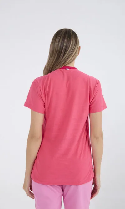 Chaquetilla Mujer Comfy Rosa Combi ARCIEL con MICROPERFORADO SPANDEX