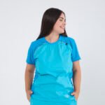 Chaquetilla Mujer Comfy Turquesa ARCIEL con MICROPERFORADO SPANDEX