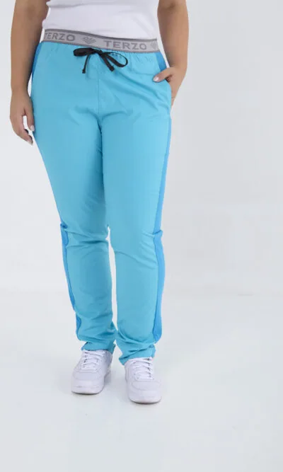 Pantalon Unisex Brand Comfy Turquesa ARCIEL con MICROPERFORADO SPANDEX