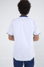 Chaquetilla Hombre Mao Blanco-Azul GRAFIL - Image 2