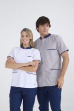 Chaquetilla Hombre Mao Gris-Azul ARCIEL - Image 7