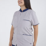 Chaquetilla Mujer Mao Gris-Azul ARCIEL