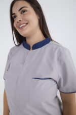 Chaquetilla Mujer Mao Gris-Azul ARCIEL - Image 3