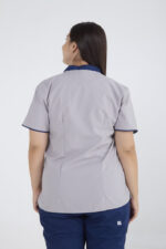 Chaquetilla Mujer Mao Gris-Azul ARCIEL - Image 2