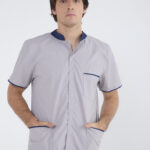 Chaquetilla Hombre Mao Gris-Azul ARCIEL