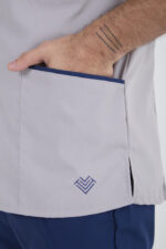 Chaquetilla Hombre Mao Gris-Azul ARCIEL - Image 4