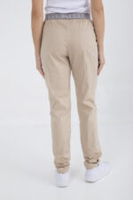 Pantalon Unisex Brand Pocket Beige SPANDEX - Image 2