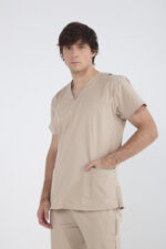 Chaquetilla Hombre Lisa Beige SPANDEX