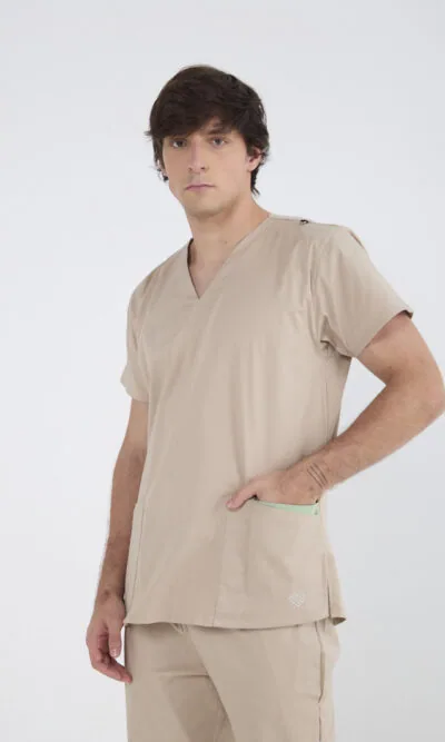 Chaquetilla Hombre Lisa Beige SPANDEX