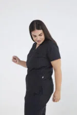 Chaquetilla Mujer Shapy Negro ARCIEL con JERSEY SPANDEX - Imagen 3