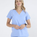 Chaquetilla Mujer Shapy Celeste Clasico ARCIEL con JERSEY SPANDEX