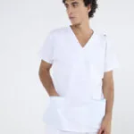 Chaquetilla Hombre Lisa Blanca SPANDEX