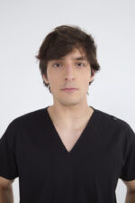 Chaquetilla Hombre Lisa Negro y Lila SPANDEX - Image 3