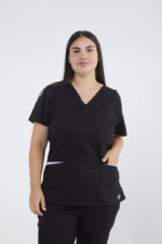 Chaquetilla Mujer Lisa Negro y Lila SPANDEX