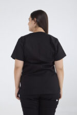 Chaquetilla Mujer Lisa Negro y Lila SPANDEX - Image 2