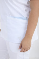 Chaquetilla Mujer Lisa Blanca SPANDEX - Image 6