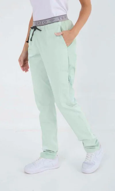 Pantalon Unisex Brand Pocket Verde Agua SUPERFIT SPANDEX