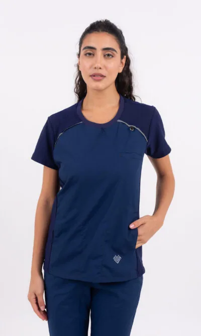 Chaquetilla Mujer Comfy Marino ARCIEL con MICROPERFORADO SPANDEX