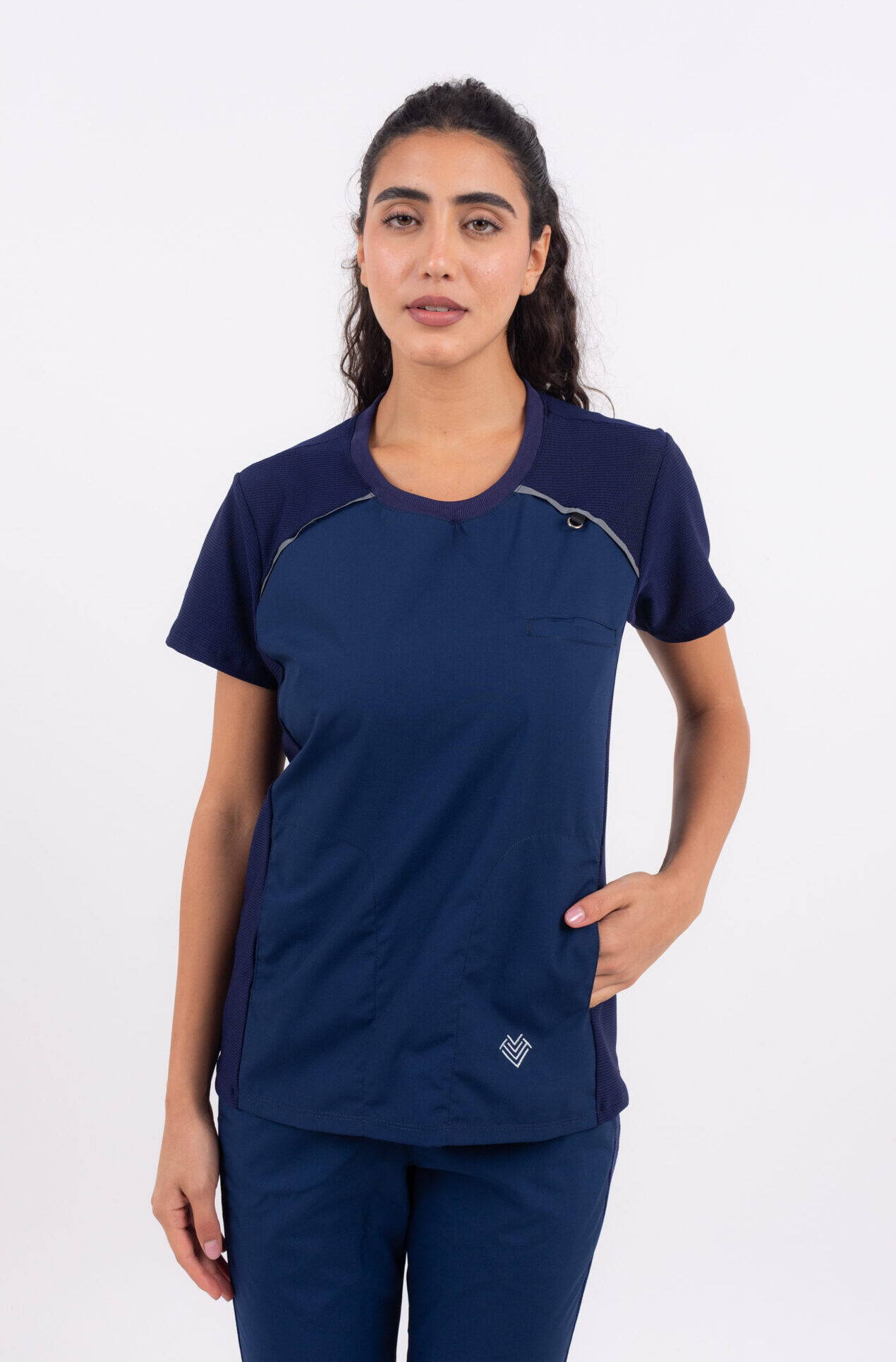 TRZ-655 Chaquetilla Mujer Comfy Marino ARCIEL con MICROPERFORADO SPANDEX - Image 1