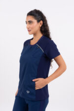 Chaquetilla Mujer Comfy Marino ARCIEL con MICROPERFORADO SPANDEX - Image 3