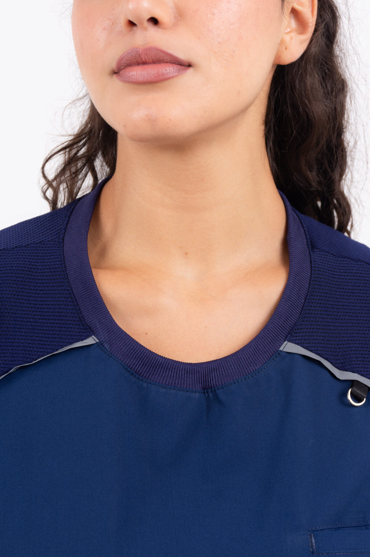 Chaquetilla Mujer Comfy Marino ARCIEL con MICROPERFORADO SPANDEX - Image 7