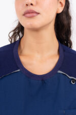 Chaquetilla Mujer Comfy Marino ARCIEL con MICROPERFORADO SPANDEX - Image 7