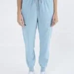 Pantalón médico unisex color aqua tela spandex modelo jogger Terzo Indumentaria