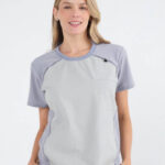 Chaquetilla Mujer Comfy Gris Combi ARCIEL con MICROPERFORADO SPANDEX