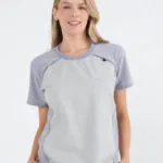 Chaquetilla Mujer Comfy Gris Combi ARCIEL con MICROPERFORADO SPANDEX