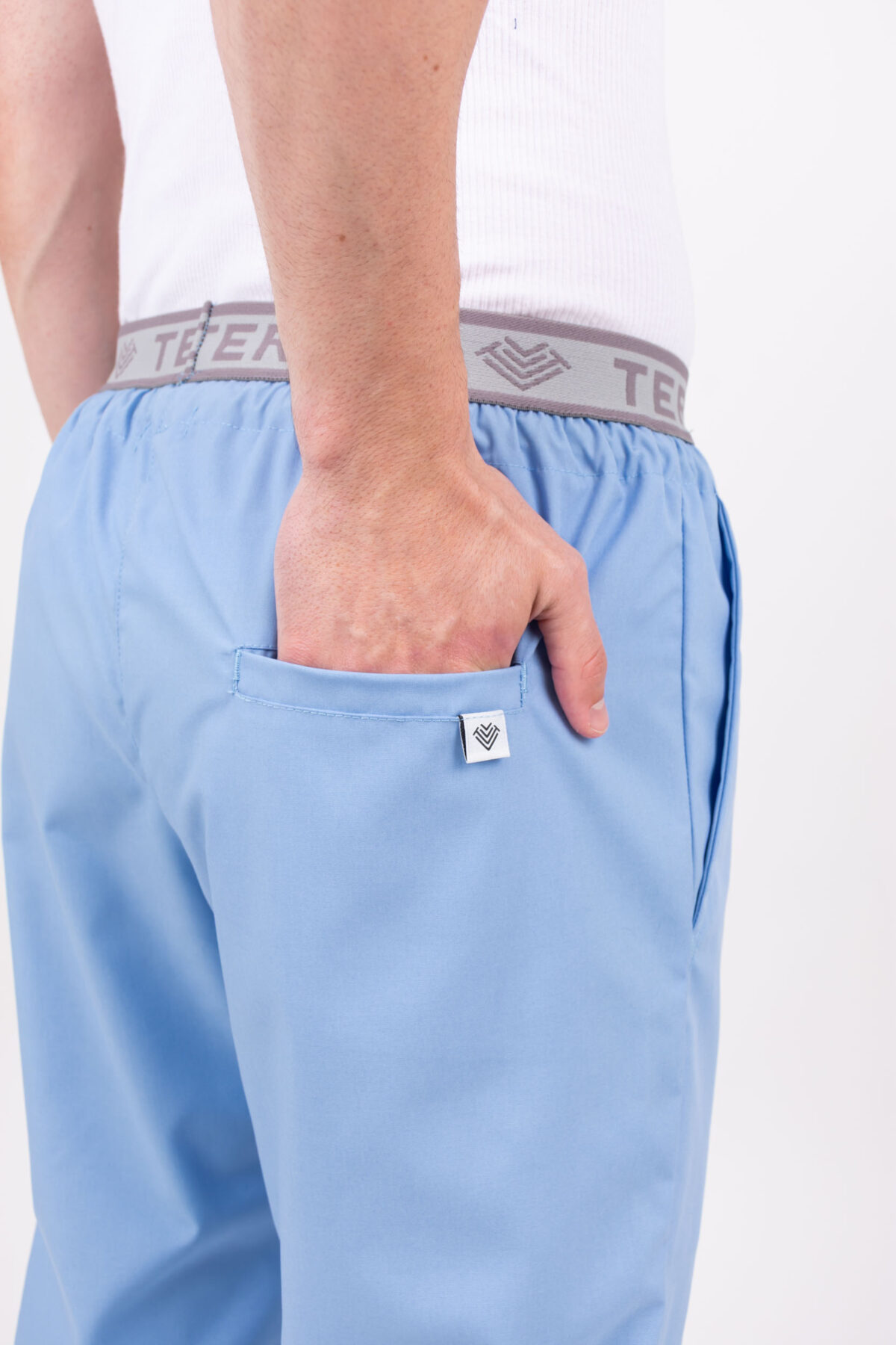 TERZO0450 Pantalon Unisex Brand Pocket Celeste Clásico ARCIEL - Image 10