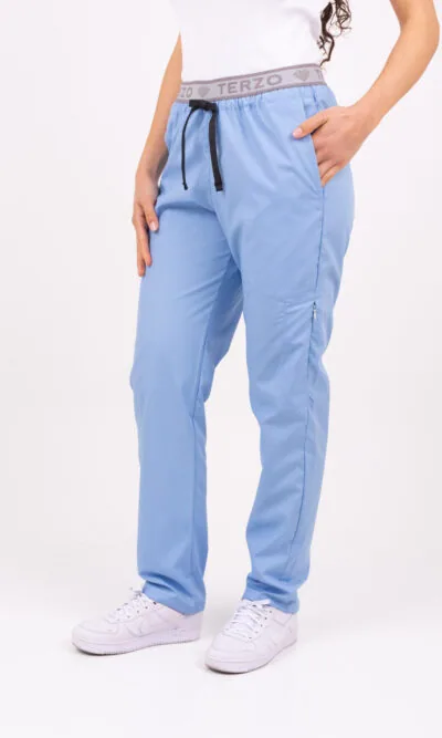 Pantalon Unisex Brand Pocket Celeste Clásico ARCIEL