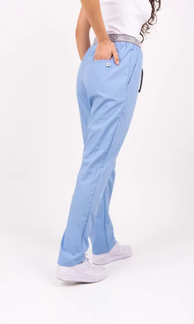 Pantalon Unisex Brand Pocket Celeste Clásico ARCIEL