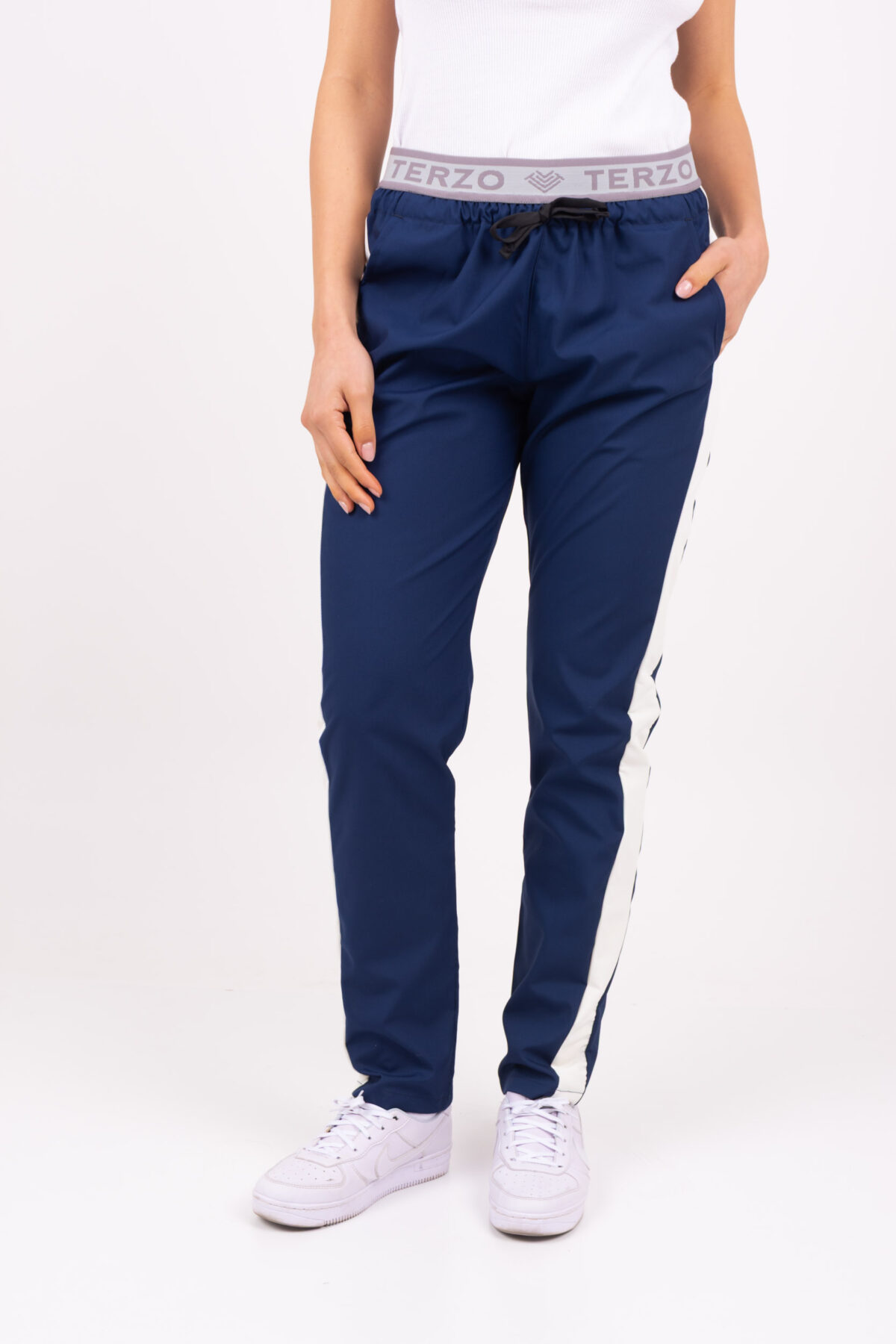 TERZO0522 Pantalon Unisex Brand Sporty Marino ARCIEL con JERSEY SPANDEX - Image 2