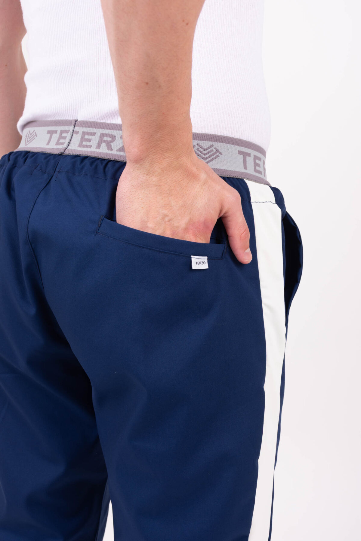 TERZO0547 Pantalon Unisex Brand Sporty Marino ARCIEL con JERSEY SPANDEX - Image 9