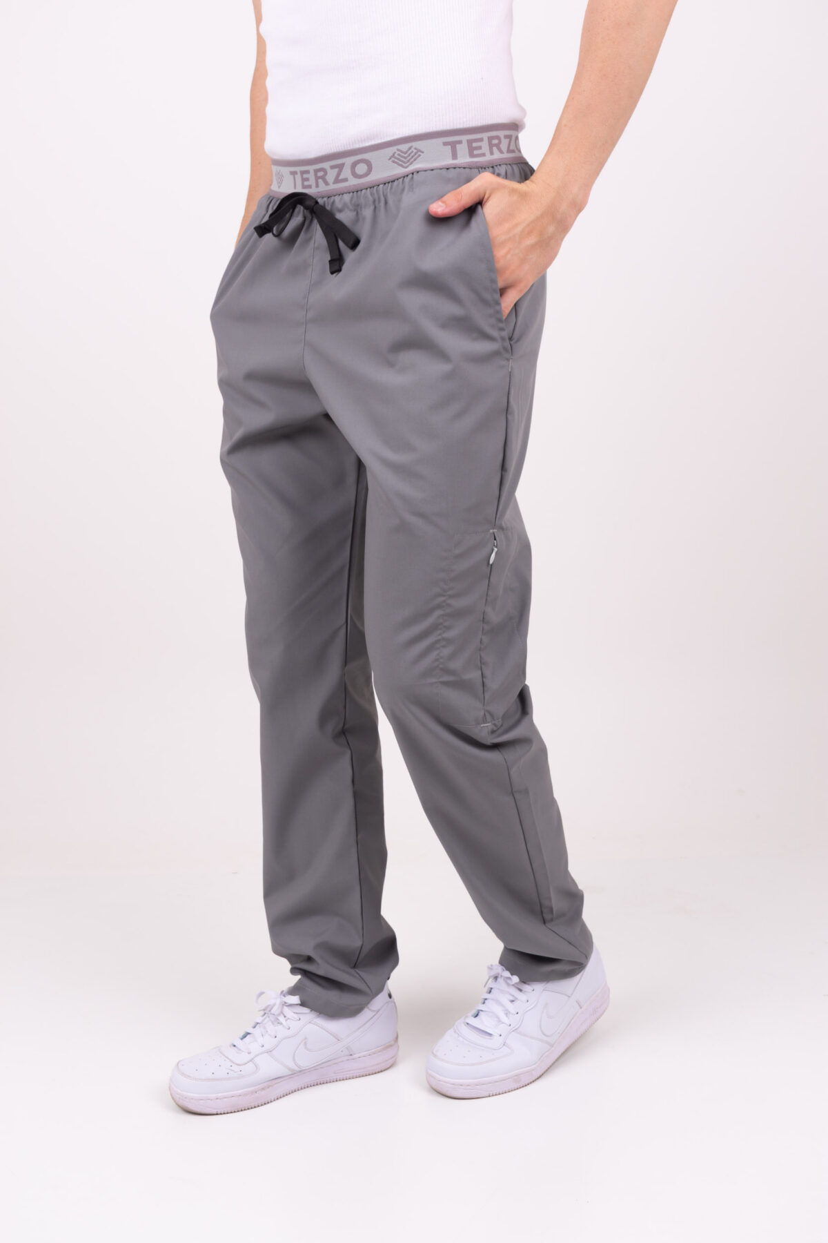 TERZO0696 Pantalon Unisex Brand Pocket Gris Plomo ARCIEL - Image 8