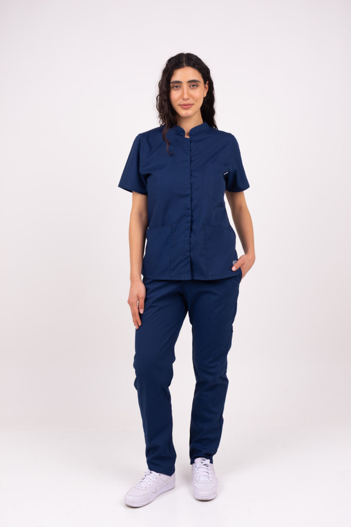 Chaquetilla Mujer Mao Marino ARCIEL - Image 6