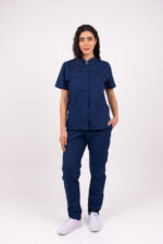 Chaquetilla Mujer Mao Marino ARCIEL - Image 6